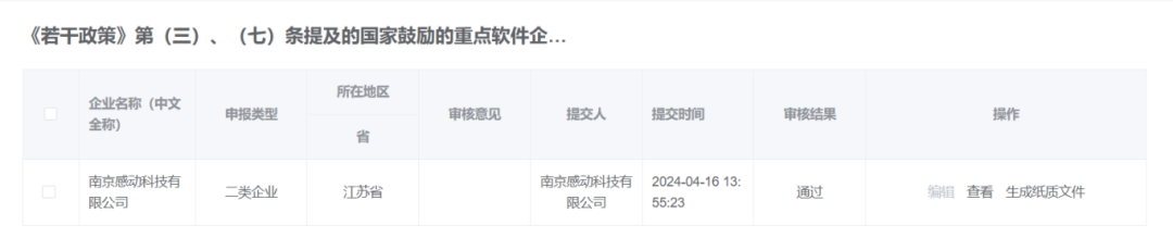 喜報！感動科技榮獲“國家鼓勵的重點軟件企業(yè)”認定